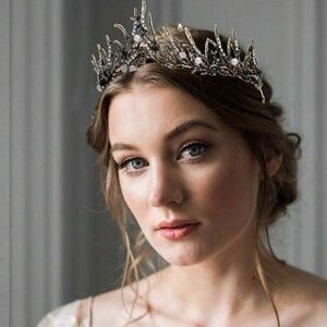 Elegant Woodland Bronze Tiara for Women New